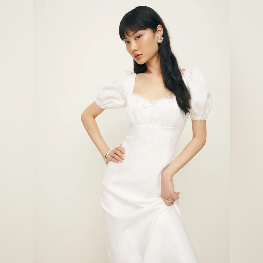 Reformation Petite Cherise linen dress